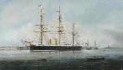 Henry J Morgan HMS 'Hercules' Germany oil painting artist